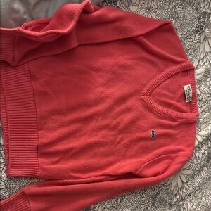 Vintage Haymaker 1960s Lacoste  Pink V-Neck Sweater Classic Knit Design